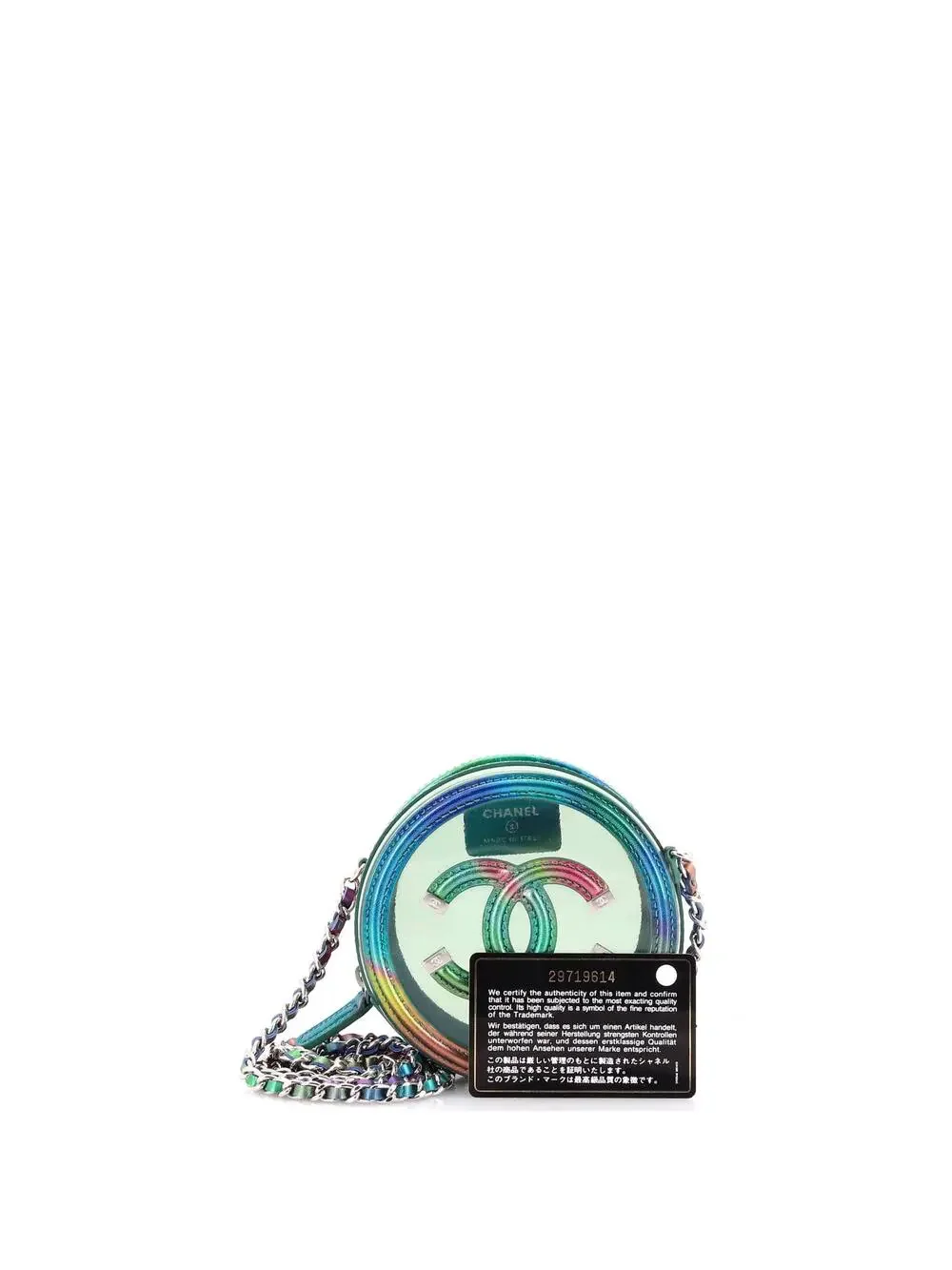 Chanel Filigree Round Clutch With Chain #335501C23B